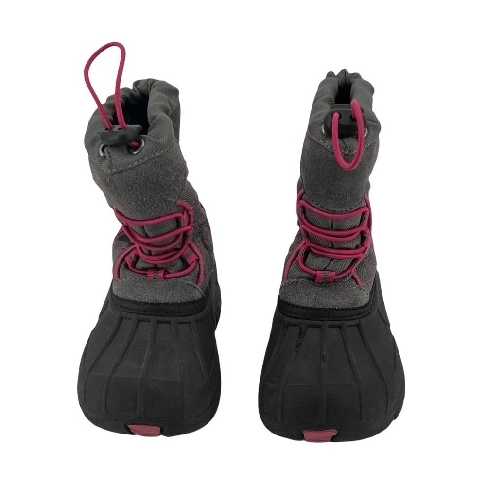 Totes Gray Pink Winter Survivor Snow Boots Size 8 Toddler